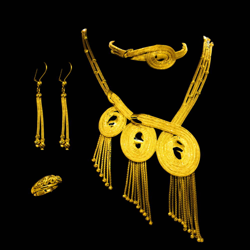 21K Gold Necklace Set